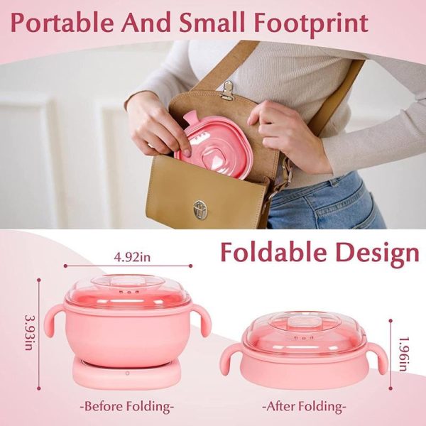 Portable Foldable 400ml Silicone Wax Warmer