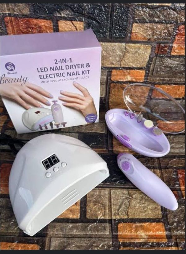 2 In 1 Led Nail Dryer And Electric Nail Kit