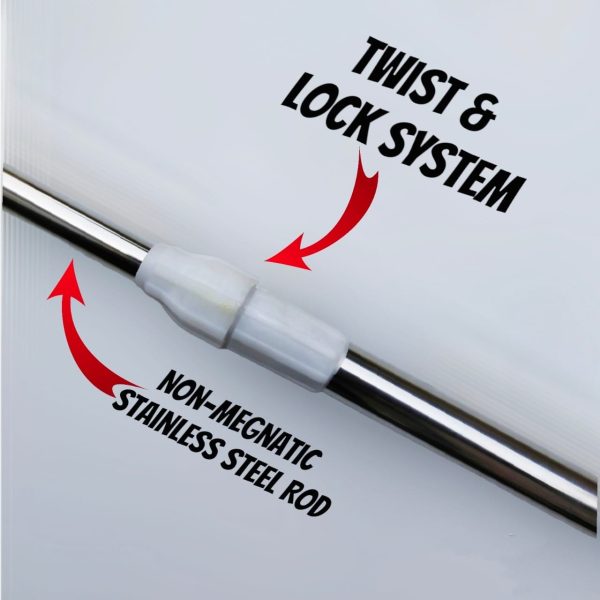6ft Extendable  Steel Solar Panel Cleaning Brush