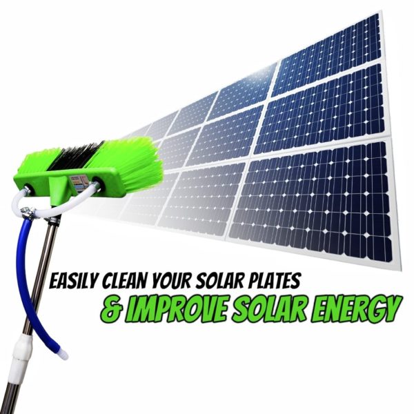 6ft Extendable  Steel Solar Panel Cleaning Brush