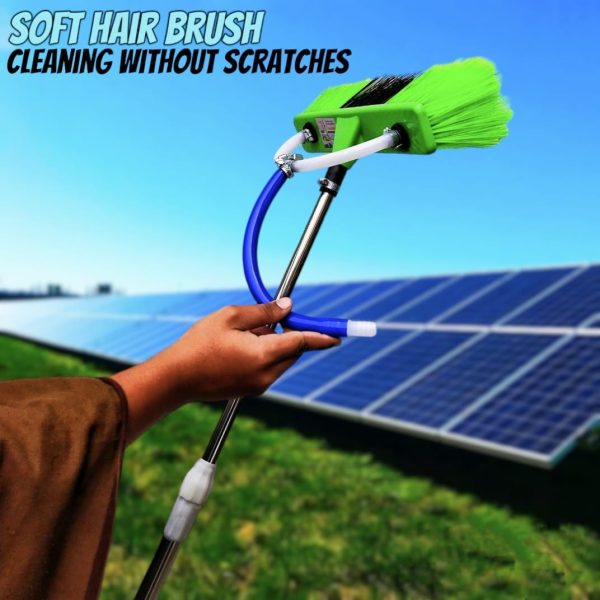 6ft Extendable  Steel Solar Panel Cleaning Brush
