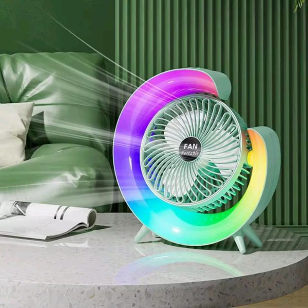 Mini Electric Fan | LED Lights
